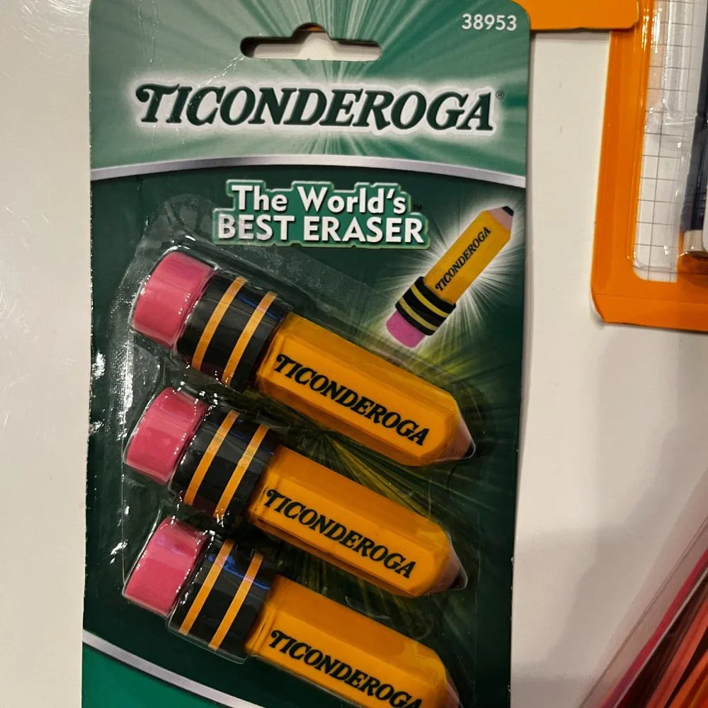 Bic Pencils and‎ Novelty Erasers (Mixed Lot / New / home /x)